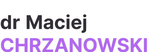 Dr Maciej Chrzanowski
